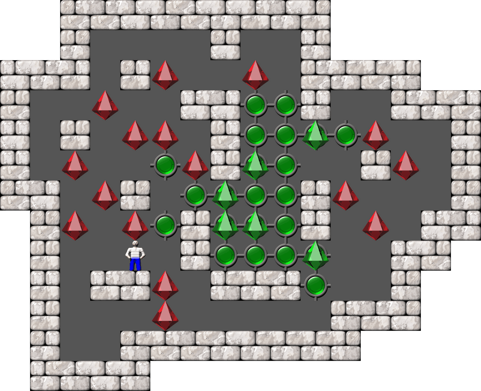 Сокобан Thinking Rabbit Arranged уровень 334